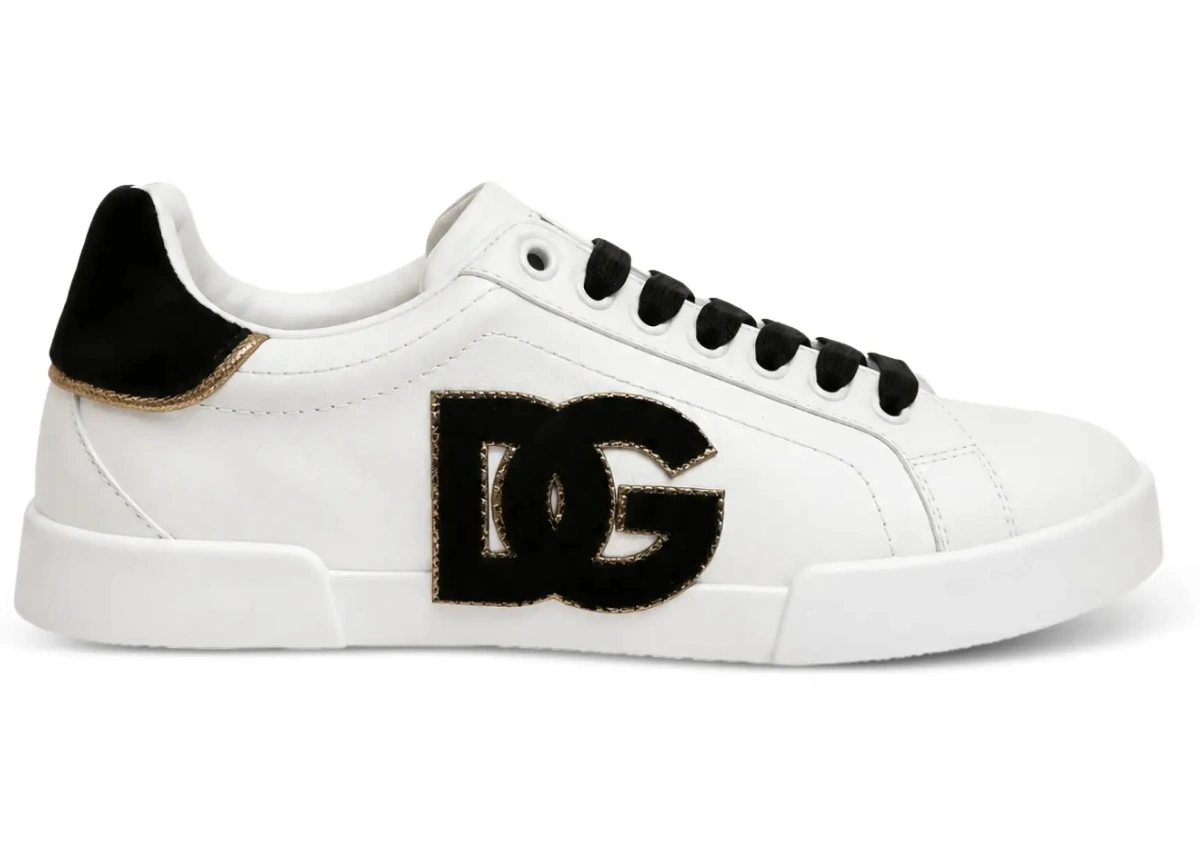 Sneakers Dolce &amp; Gabbana albi din piele - Img 8