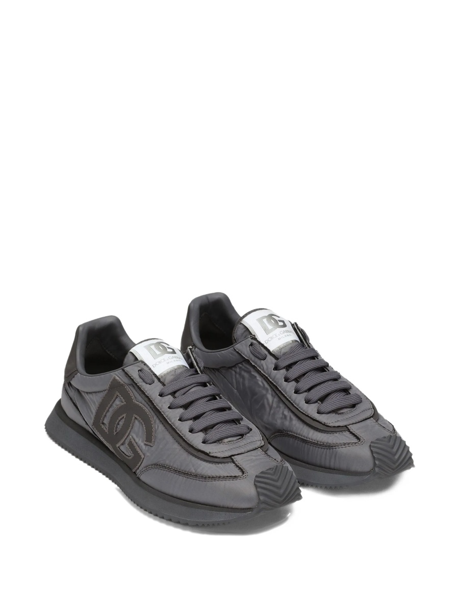 Sneakers Dolce &amp; Gabbana gri din poliuretan si polyester - Img 3