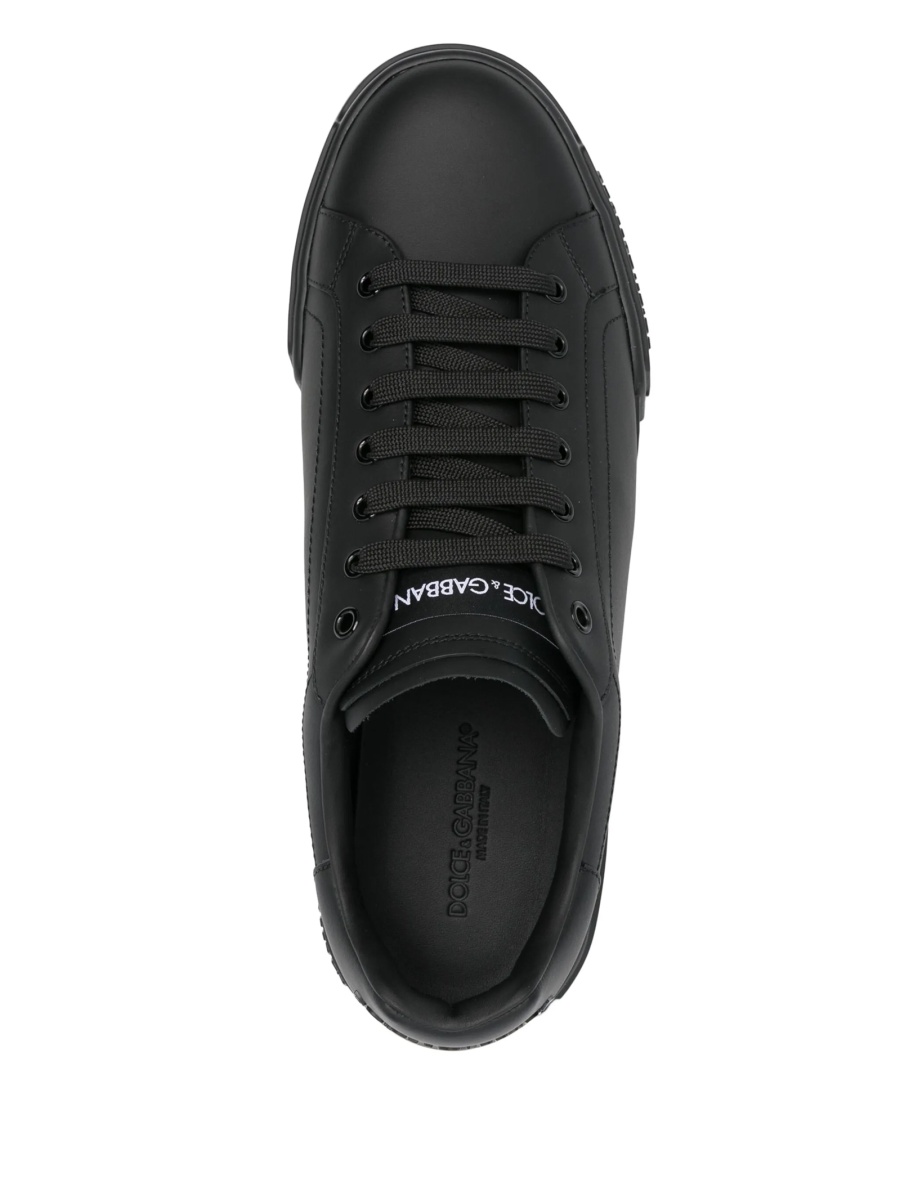 Sneakers Dolce &amp; Gabbana negri din piele - Img 4