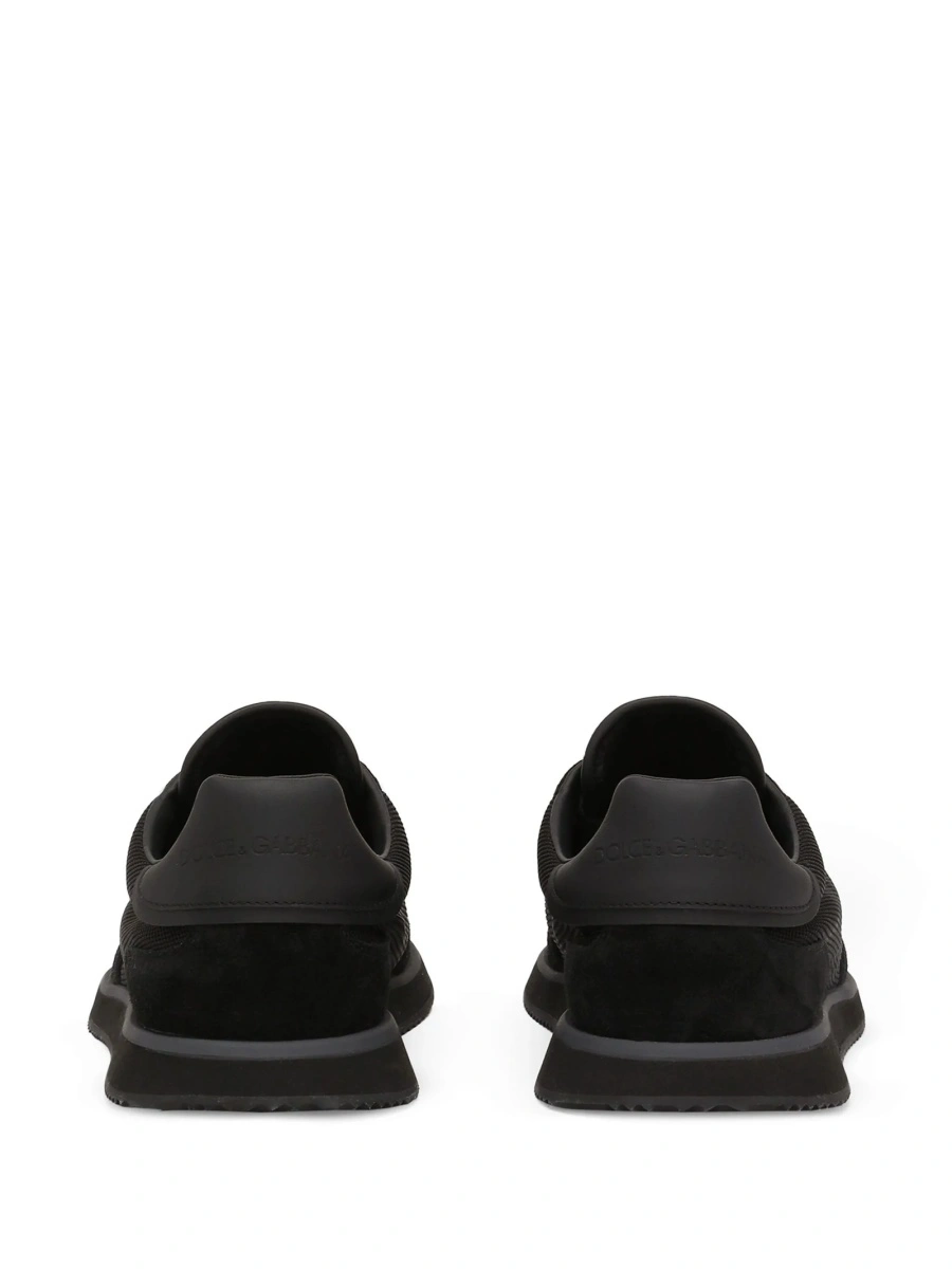 Sneakers Dolce &amp; Gabbana negri din polyester si piele intoarsa - Img 6