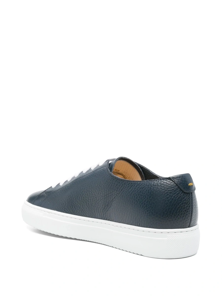 Sneakers Doucal's albastri din piele - Img 3