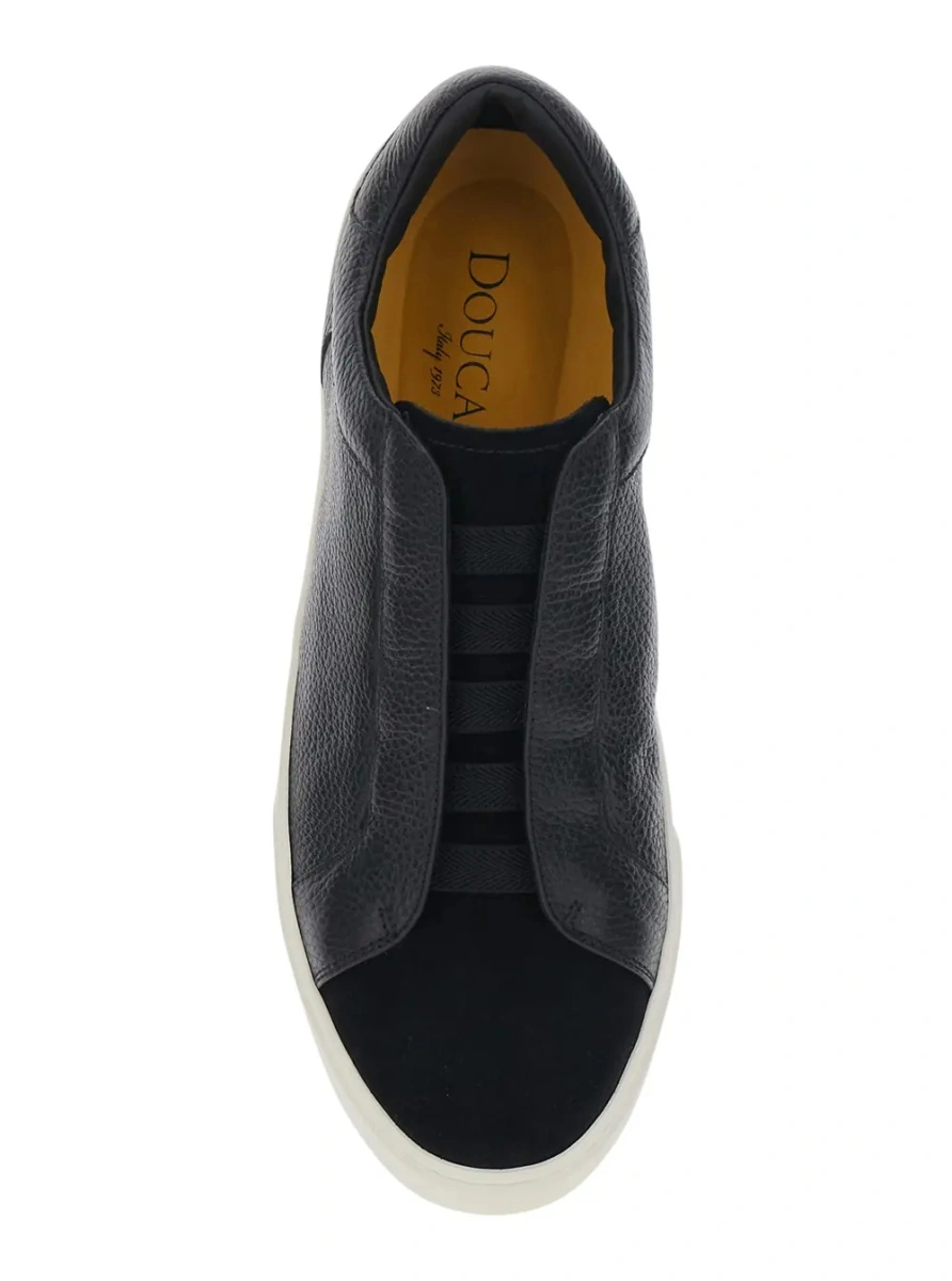 Sneakers Doucal's negri din piele 'Spencer' - Img 4