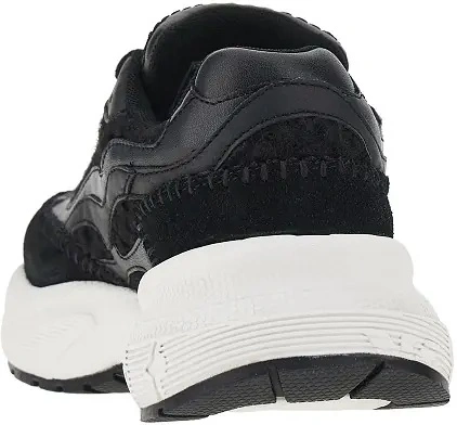 Sneakers Emporio Armani negri din tricot si piele ecologica - Img 3