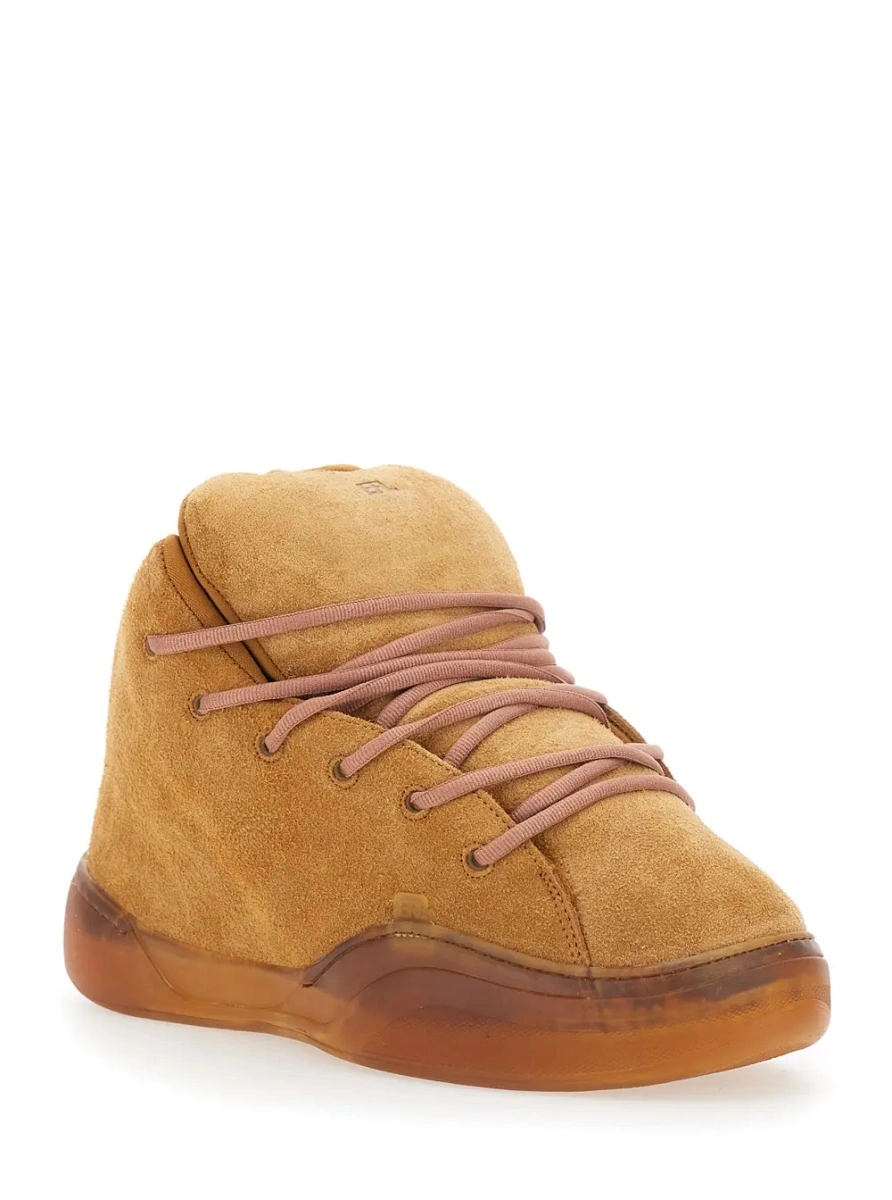 Sneakers ERL maro din piele intoarsa - Img 2