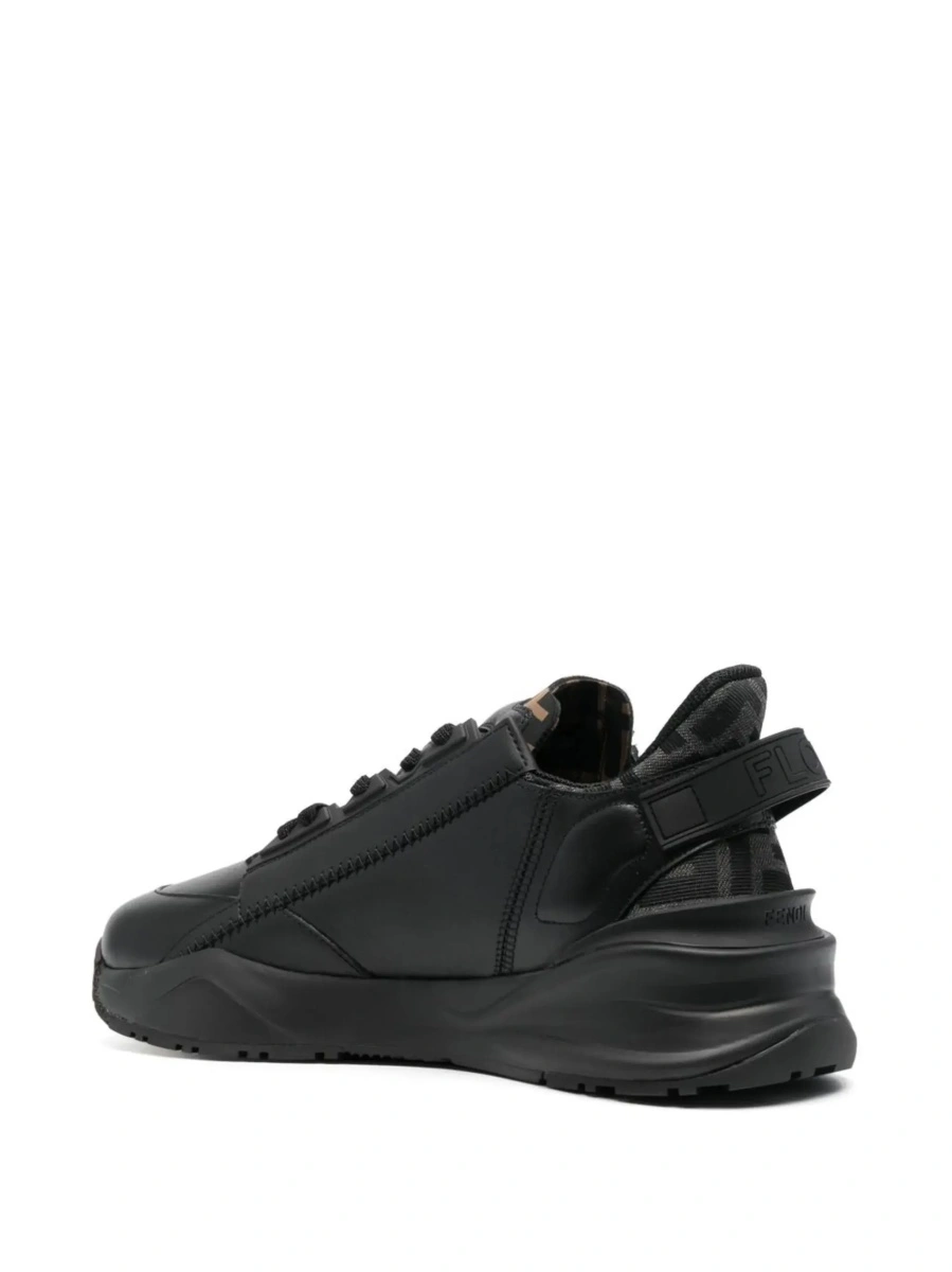 Sneakers Fendi 'Flow' negri din piele - Img 6