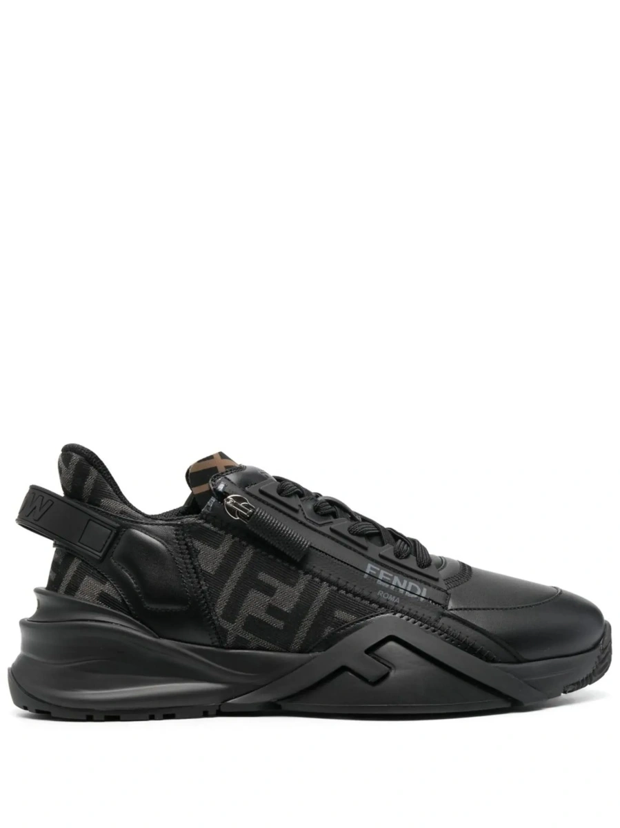 Sneakers Fendi 'Flow' negri din piele - Img 8