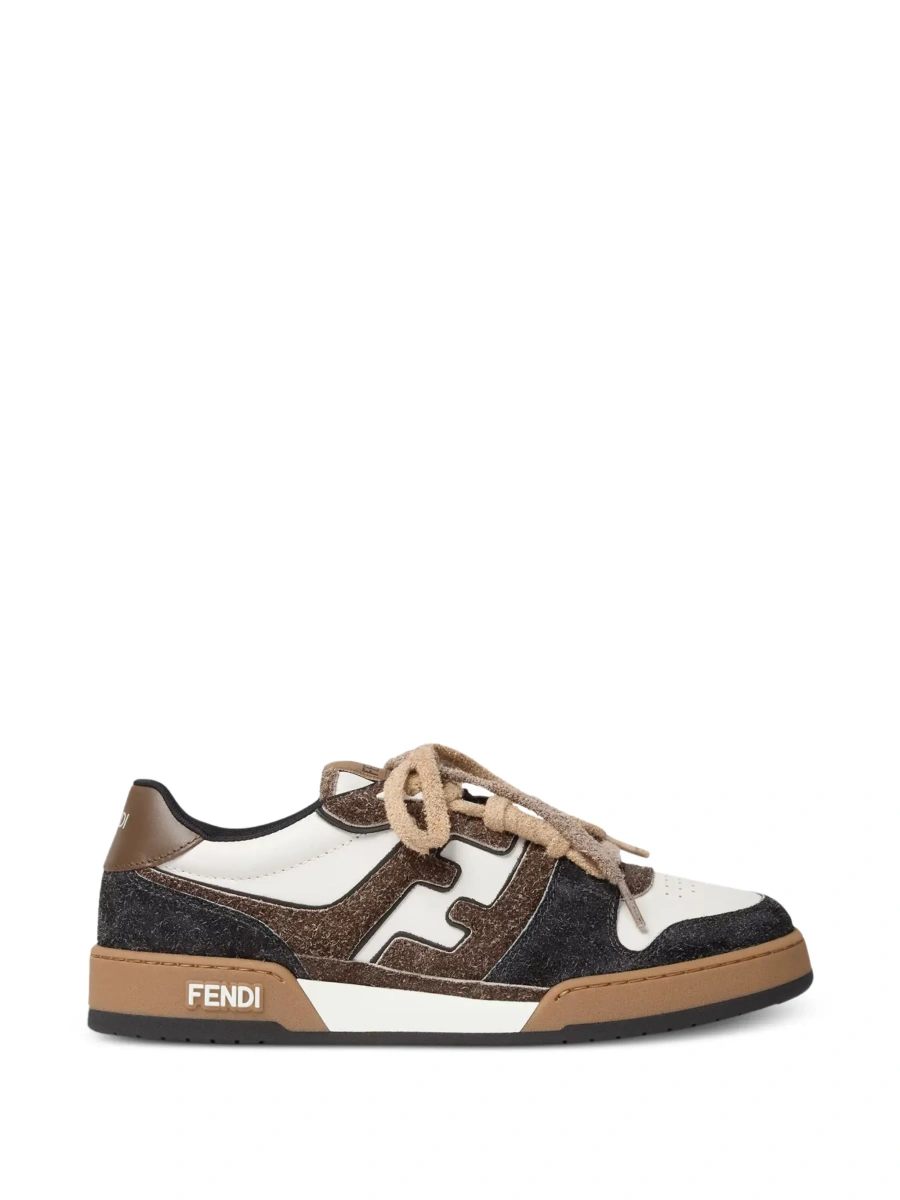 Sneakers Fendi maro din piele intoarsa - Img 8