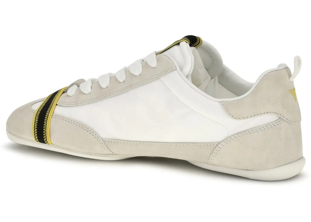 Sneakers Fendi multicolor din piele intoarsa si material textil - Img 3