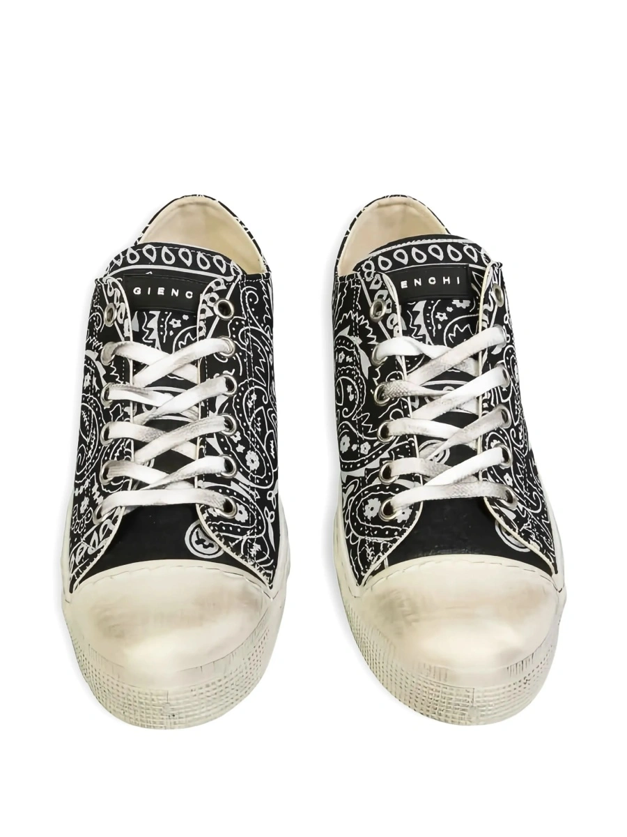 Sneakers GIENCHI negri din bumbac - Img 2