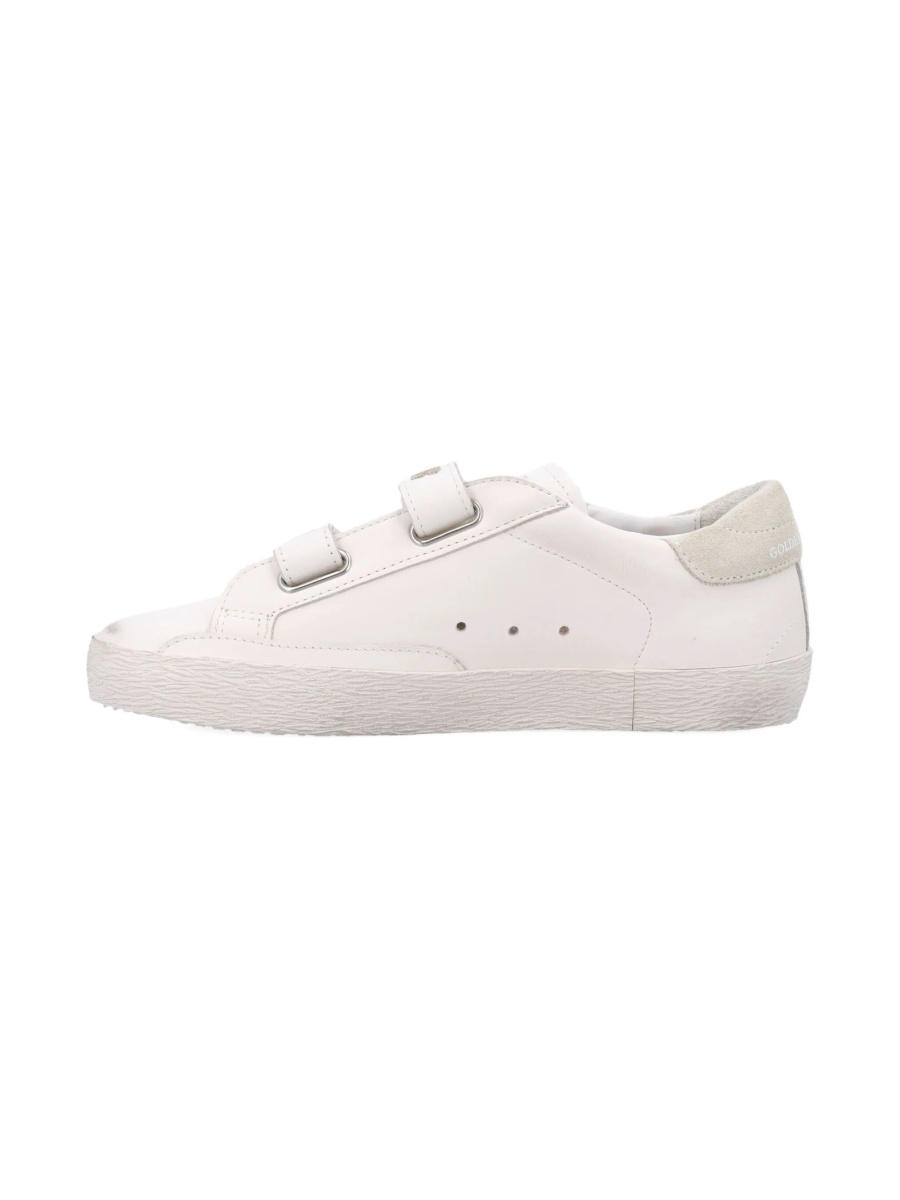 Sneakers Golden Goose albi din piele - Img 4