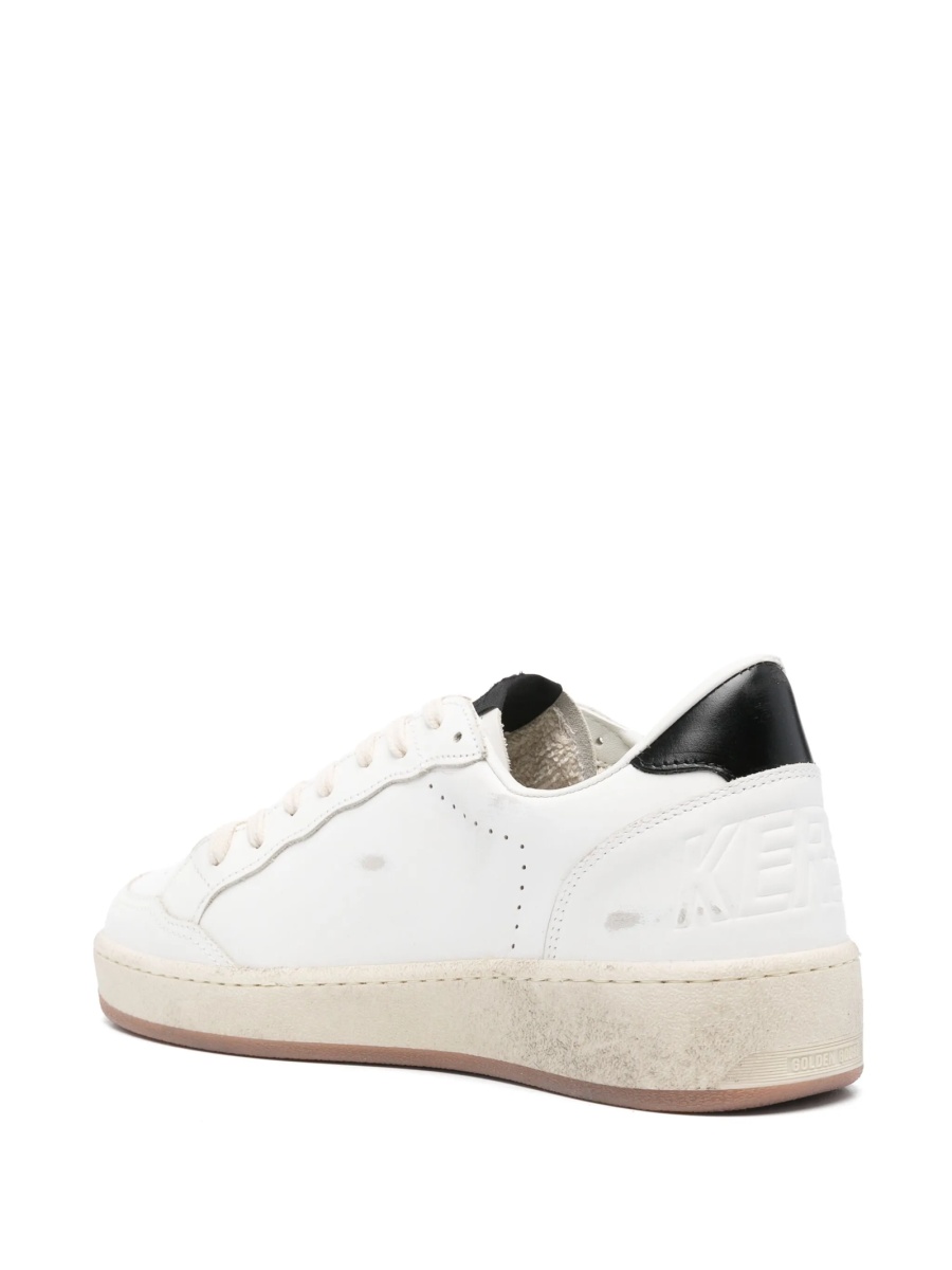 Sneakers Golden Goose albi din piele - Img 3