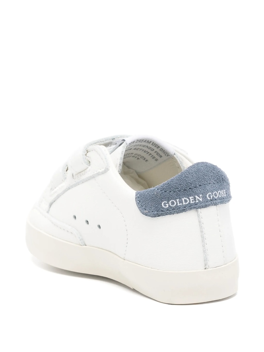 Sneakers Golden Goose albi din piele - Img 2