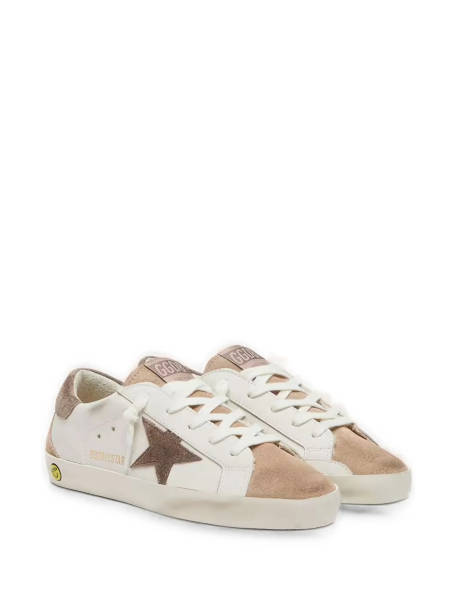Sneakers Golden Goose albi din piele - Img 2