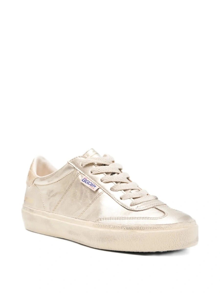Sneakers Golden Goose gri din piele 'Soul-Star' - Img 5