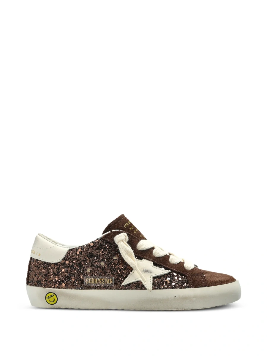 Sneakers GOLDEN GOOSE KIDS maro din piele - Img 5