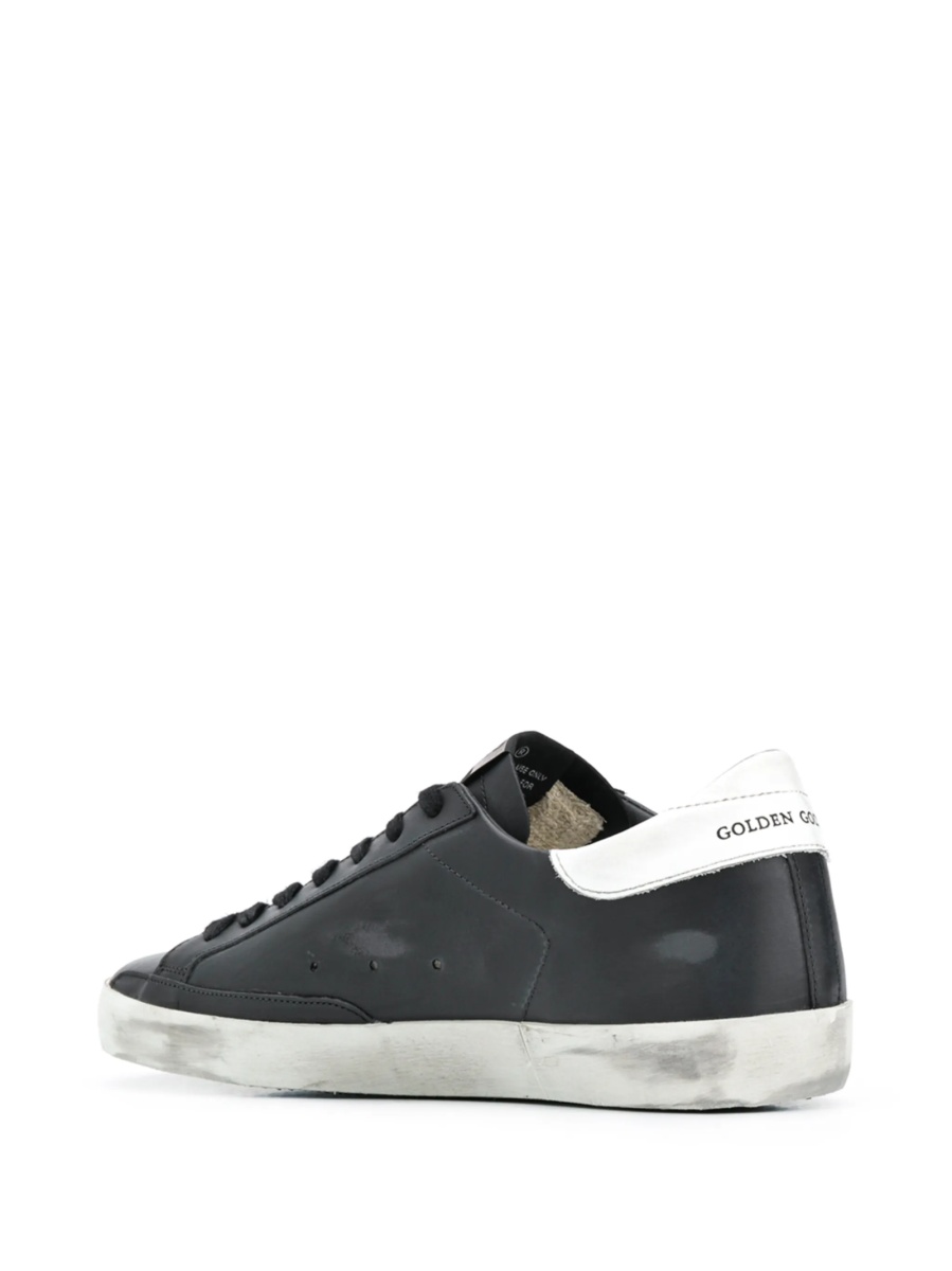 Sneakers Golden Goose negri din bumbac si poliuretan - Img 3