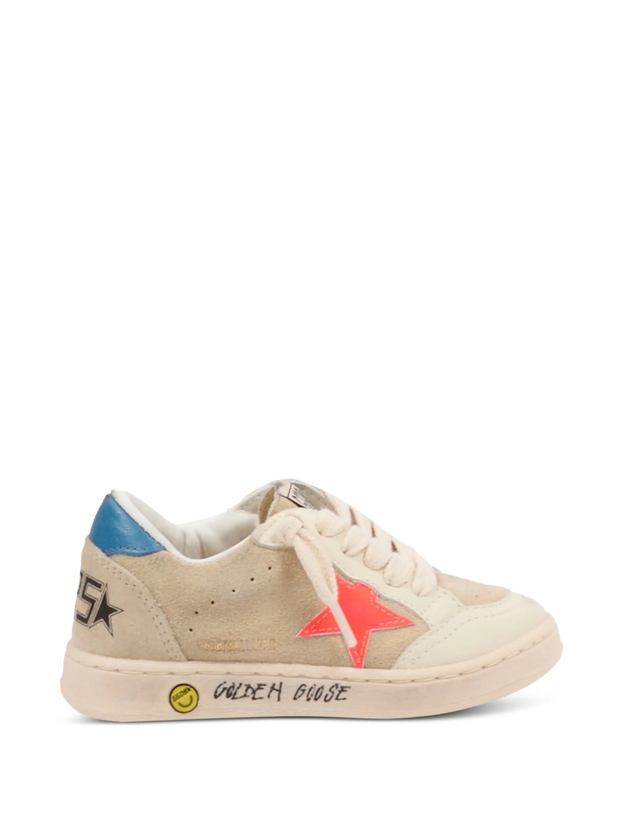 Sneakers Golden Goose neutri din piele - Img 2