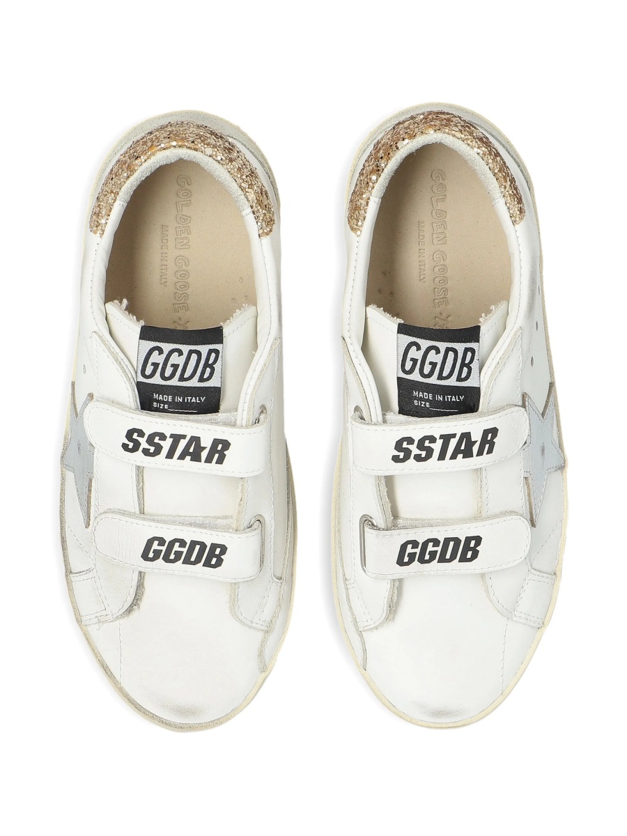 Sneakers Golden Goose neutri din piele - Img 4