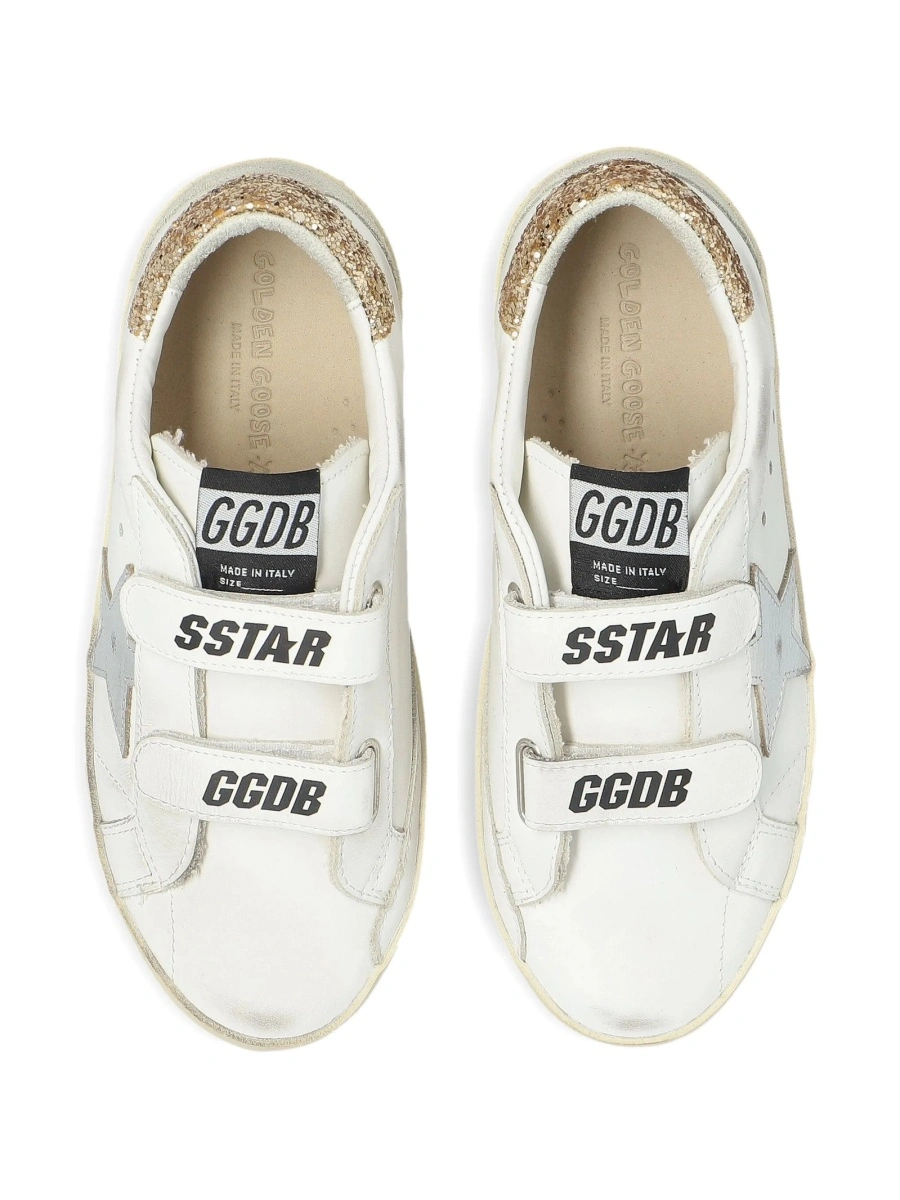 Sneakers Golden Goose neutri din piele - Img 4