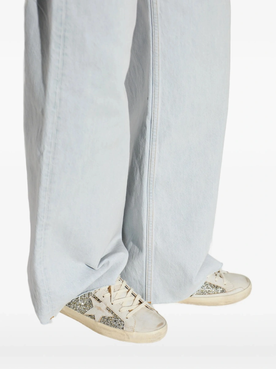 Sneakers Golden Goose neutri din piele - Img 5