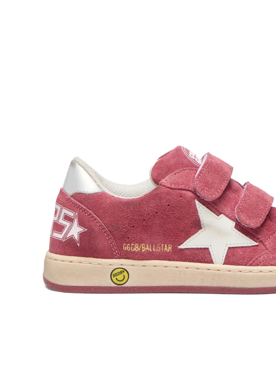 Sneakers Golden Goose rosii din piele intoarsa - Img 5