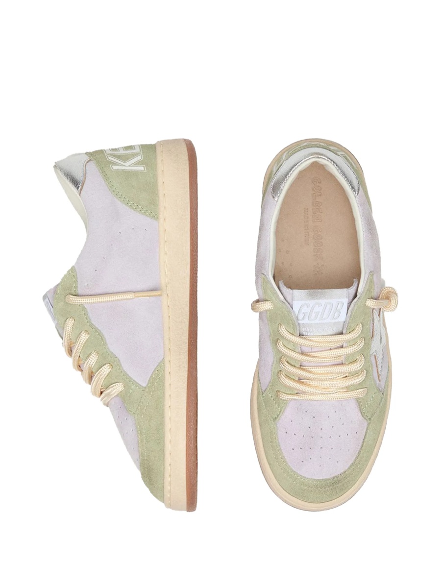 Sneakers Golden Goose violet din piele - Img 4