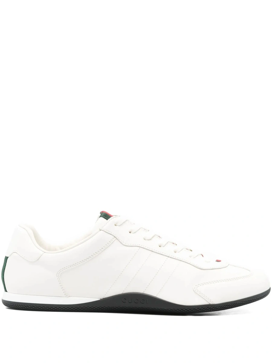 Sneakers Gucci albi din piele 'Elan New' - Img 8