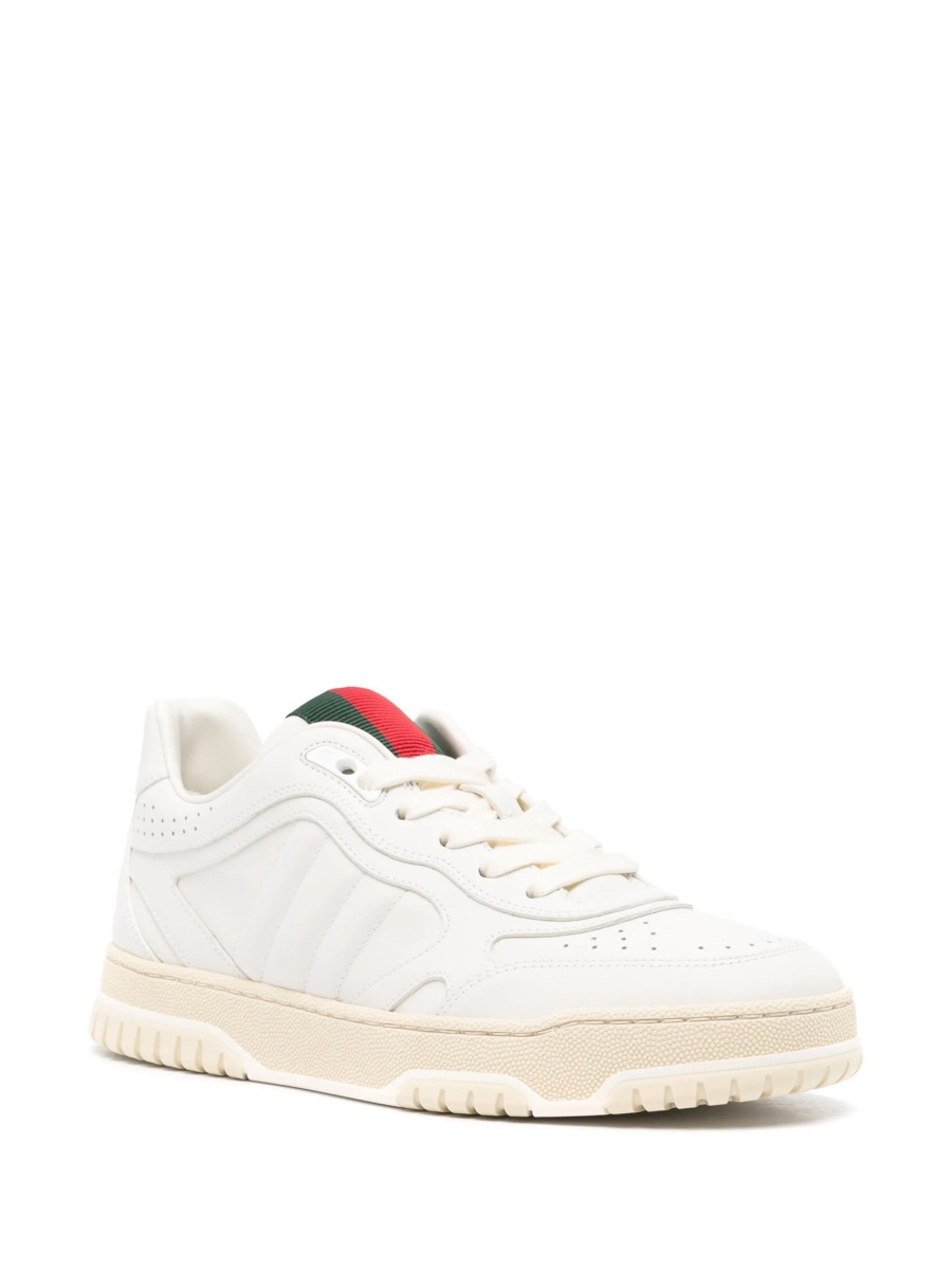 Sneakers Gucci albi din piele - Img 2