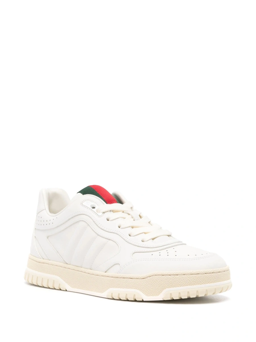 Sneakers Gucci albi din piele - Img 2