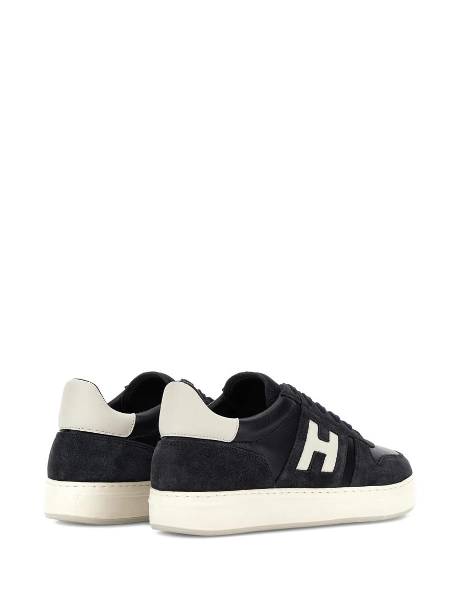 Sneakers Hogan albastri din piele intoarsa si piele - Img 5