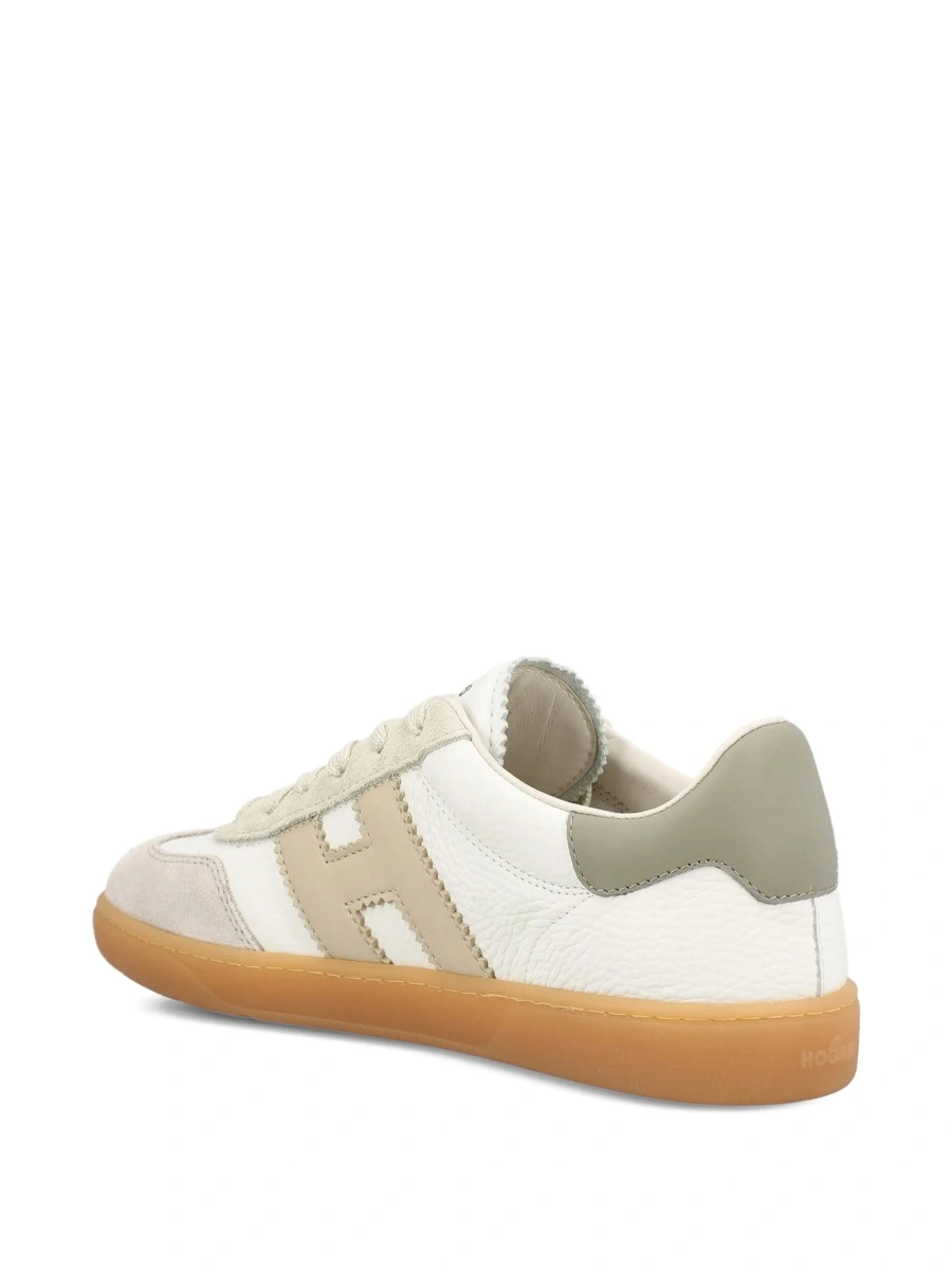 Sneakers Hogan albi din piele - Img 3