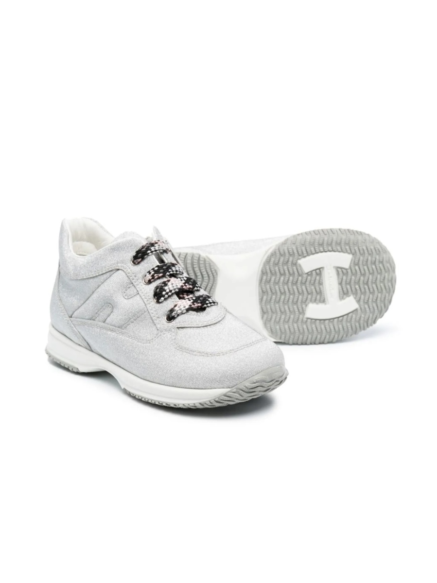 Sneakers Hogan gri din material textil - Img 2