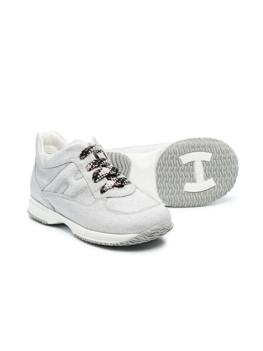 Sneakers Hogan gri din material textil - Img 2