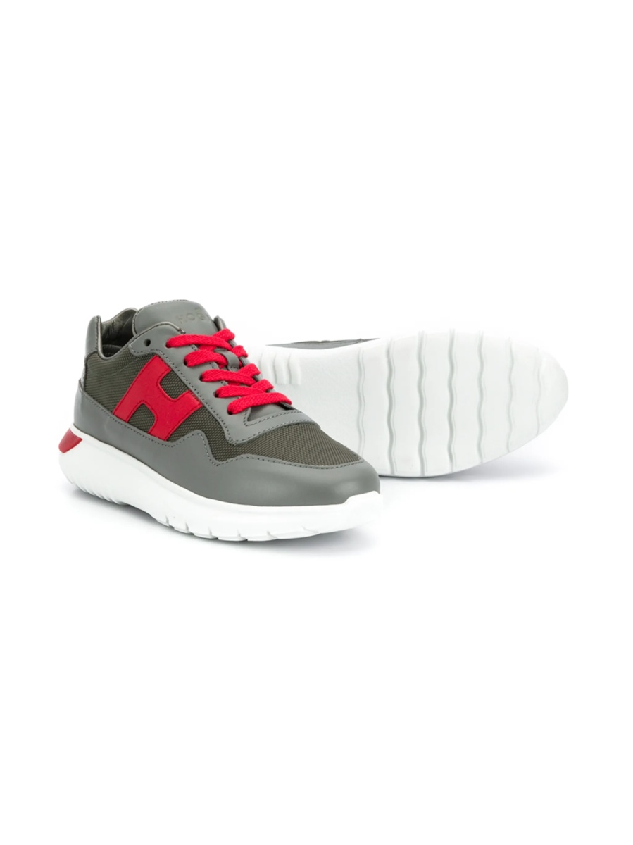 Sneakers Hogan gri din piele - Img 2