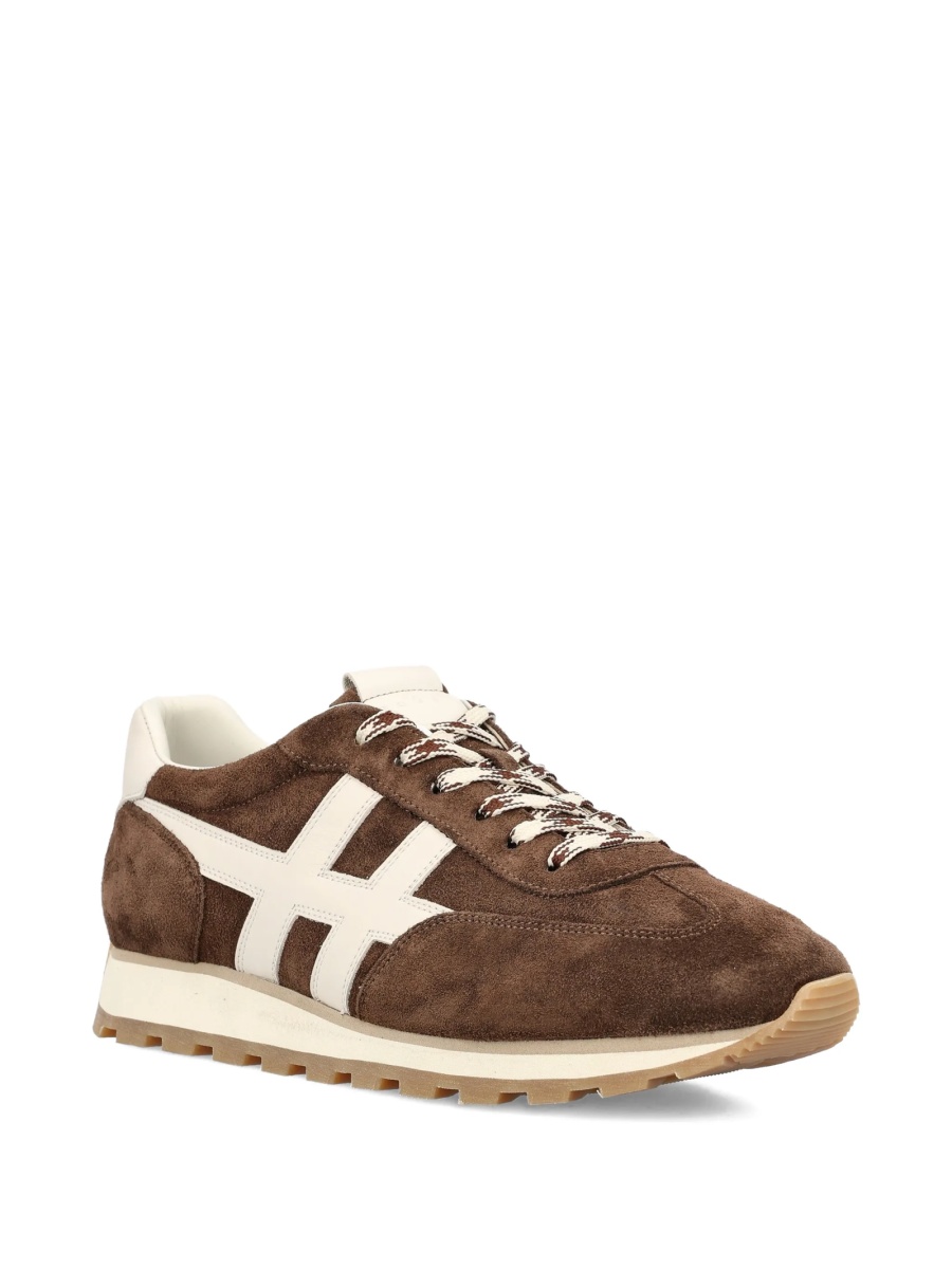 Sneakers Hogan maro din piele intoarsa - Img 2