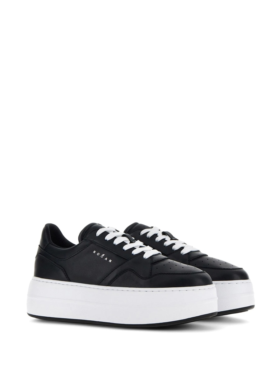 Sneakers Hogan negri din piele - Img 2