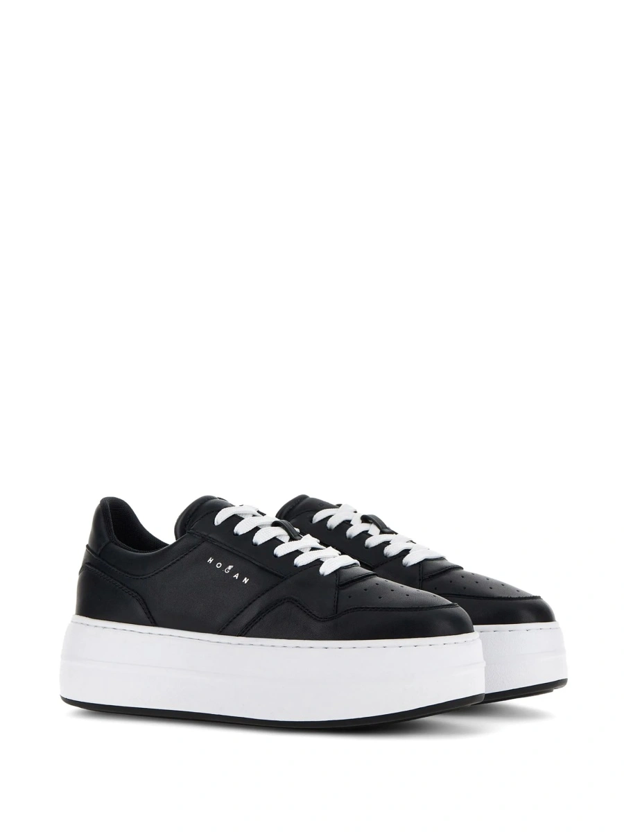 Sneakers Hogan negri din piele - Img 2