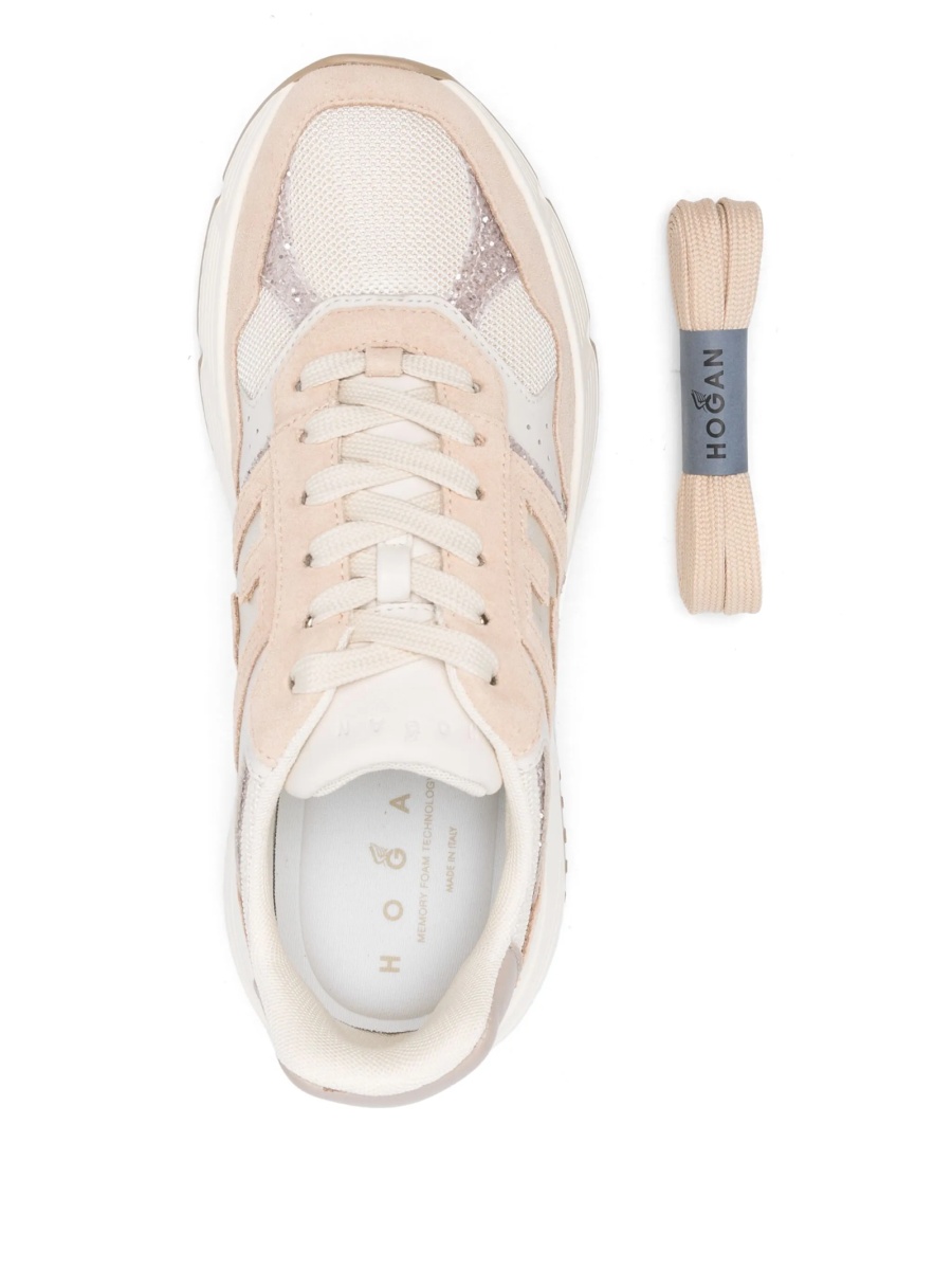 Sneakers Hogan neutri din cauciuc si poliuretan - Img 4