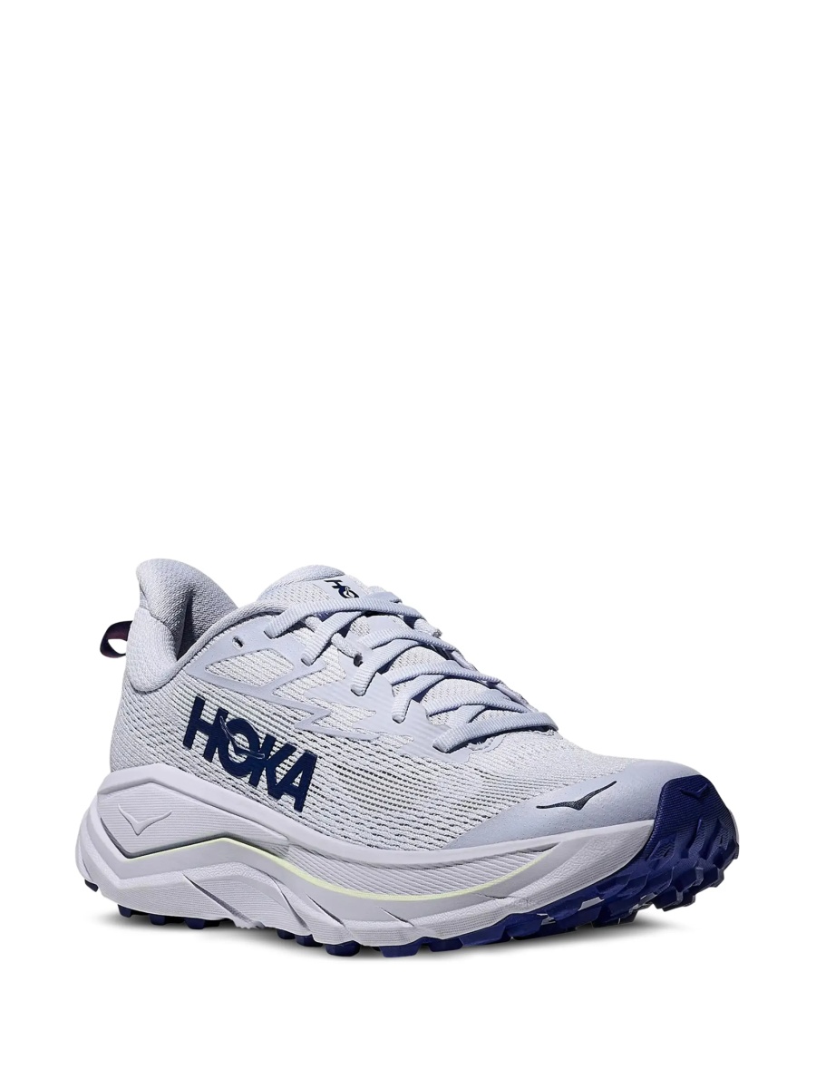 Sneakers Hoka One One albastri din material textil - Img 2
