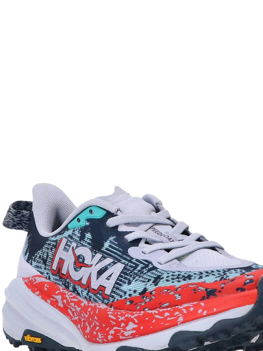 Sneakers Hoka One One albi din material textil - Img 2
