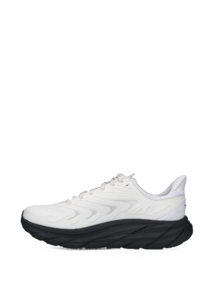 Sneakers Hoka One One albi din material textil - Img 8