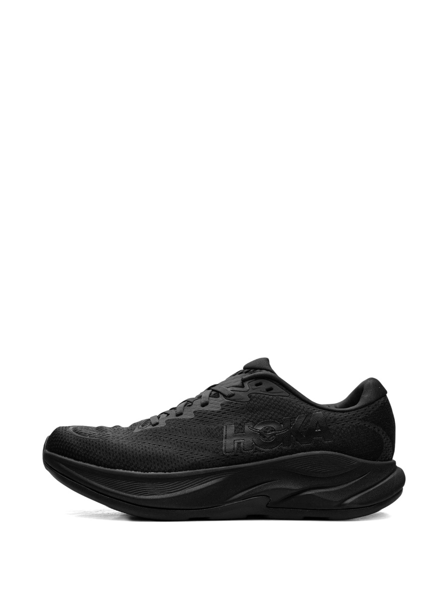 Sneakers Hoka One One negri din material textil - Img 5