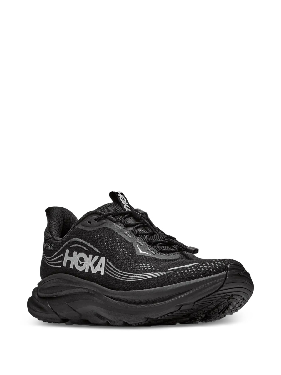 Sneakers Hoka One One negri din material textil - Img 2