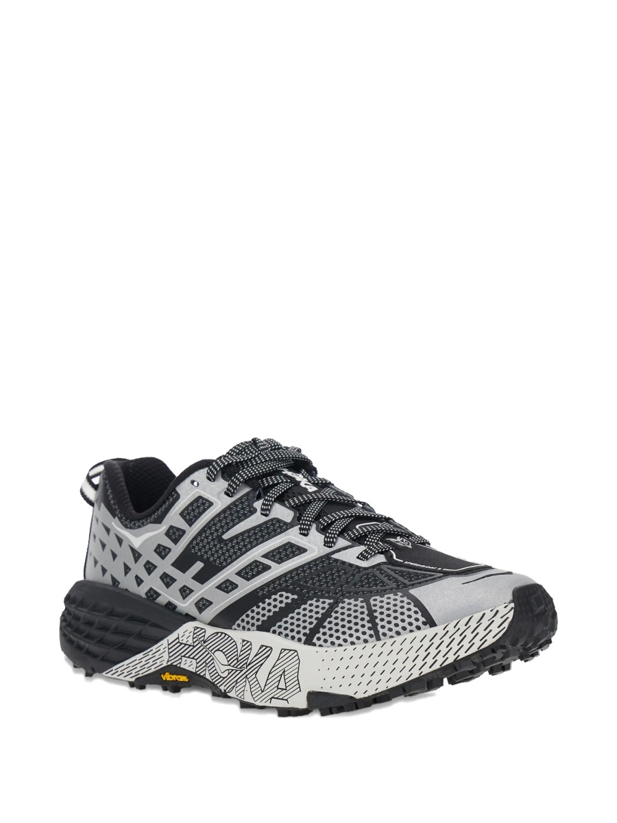Sneakers Hoka One One negri din material textil - Img 2