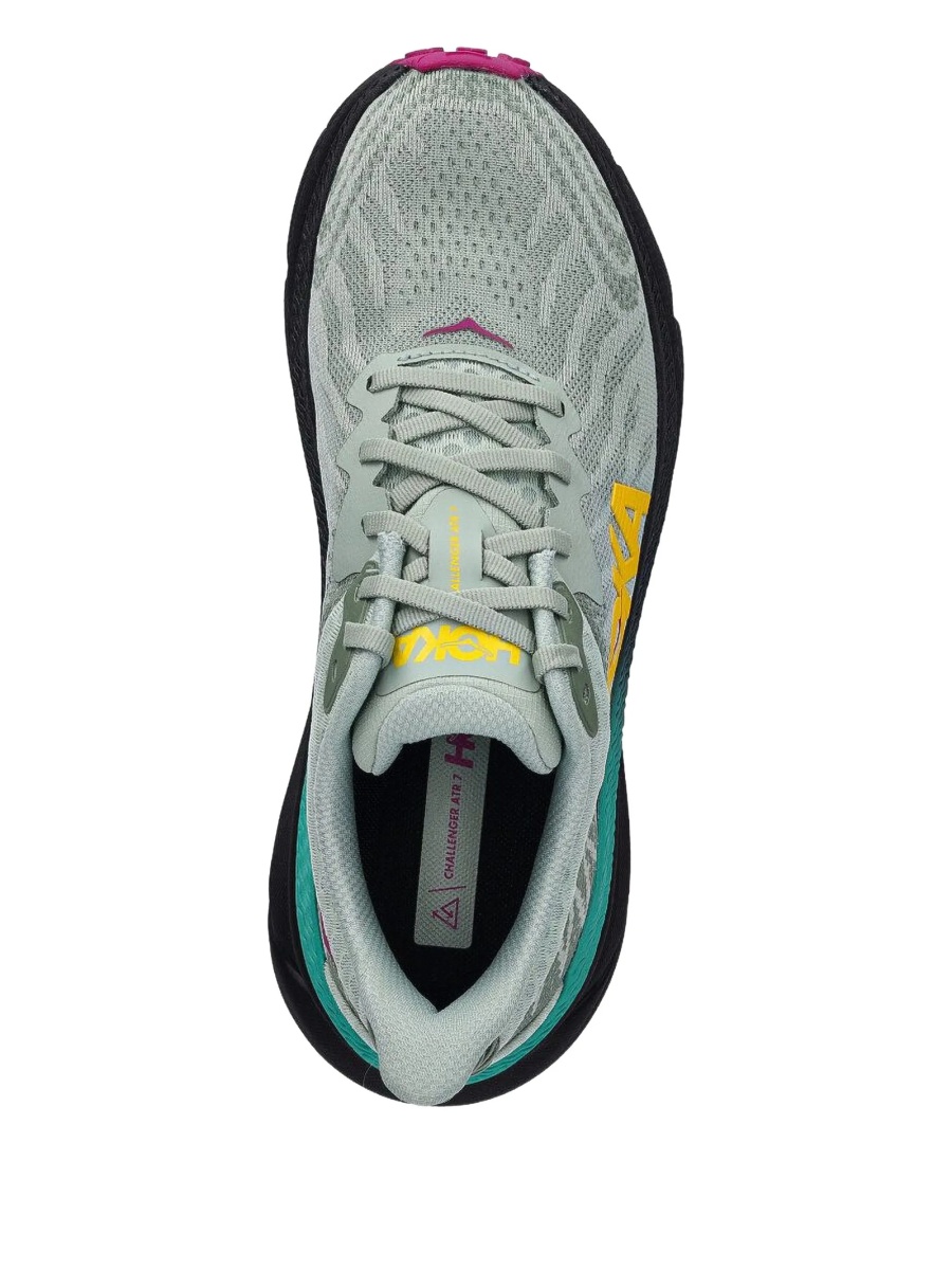 Sneakers Hoka One One verzi din material textil - Img 4
