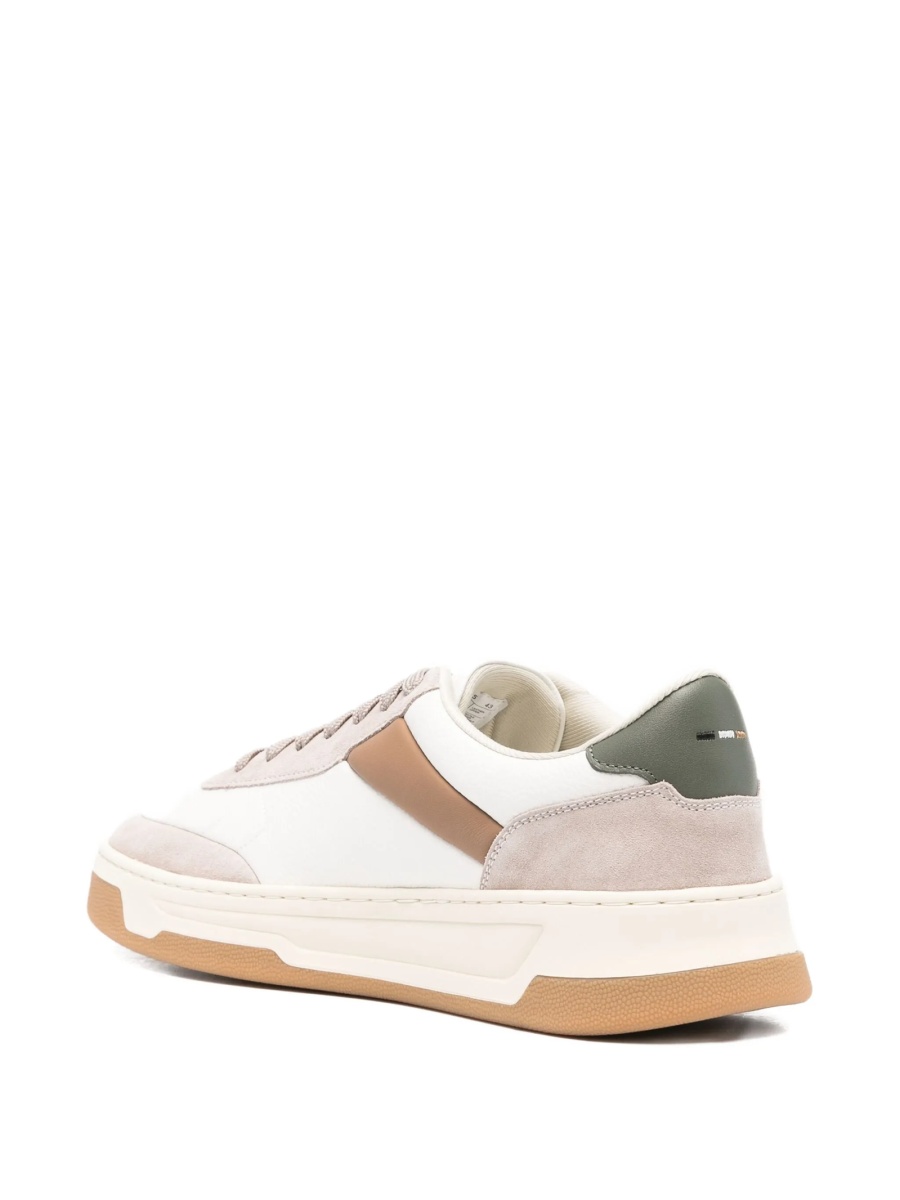 Sneakers Hugo Boss albi din piele - Img 3