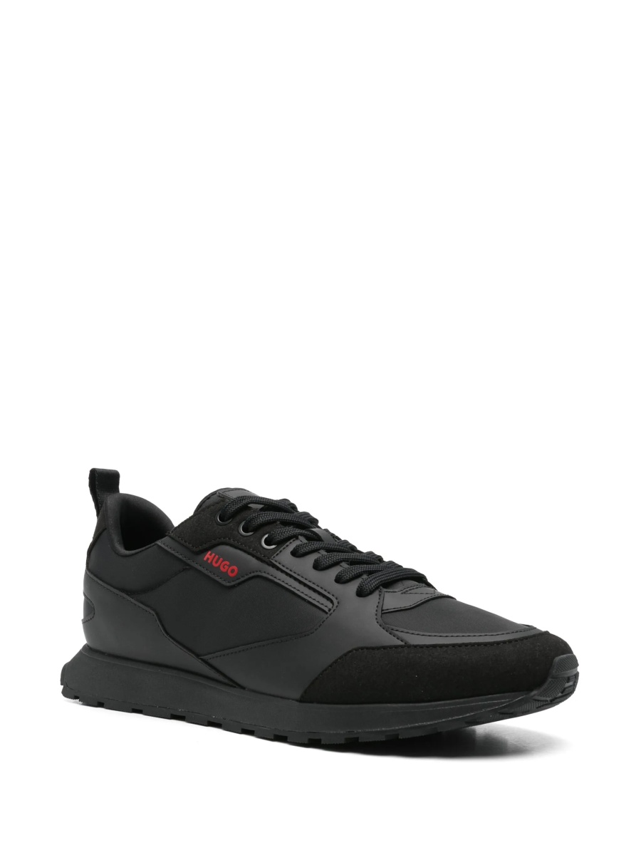 Sneakers Hugo Boss negri din poliuretan si nylon - Img 2