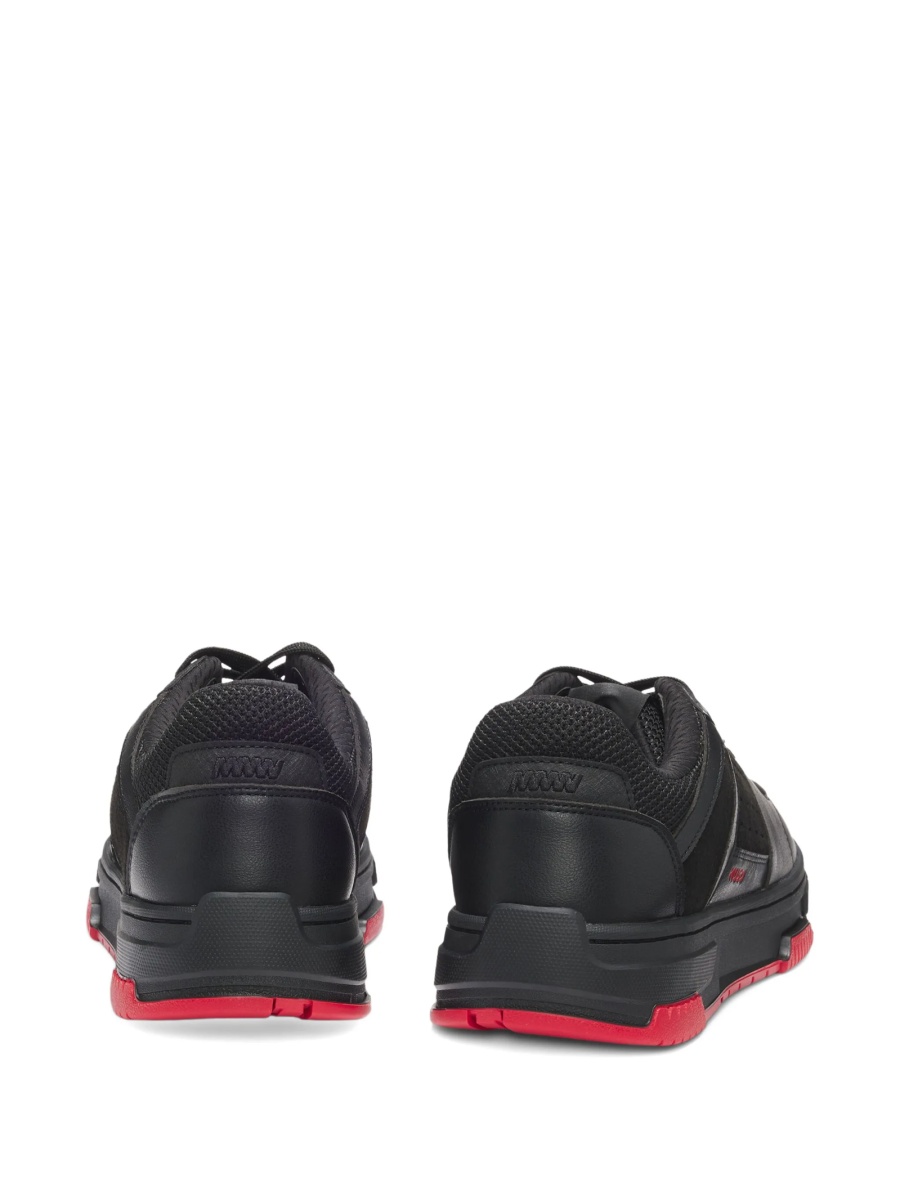 Sneakers Hugo Boss negri din poliuretan - Img 3
