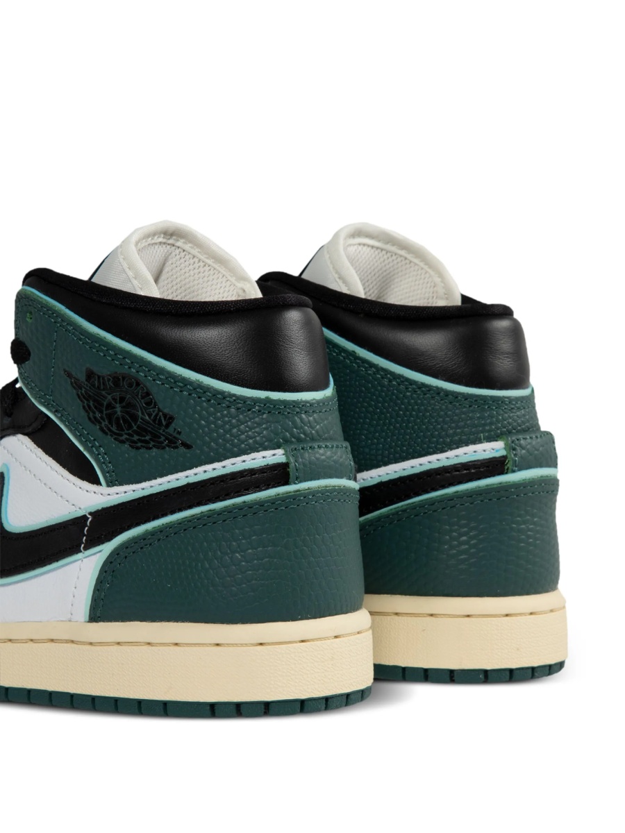Sneakers Jordan air jordan 1 verzi din piele eco si piele - Img 3