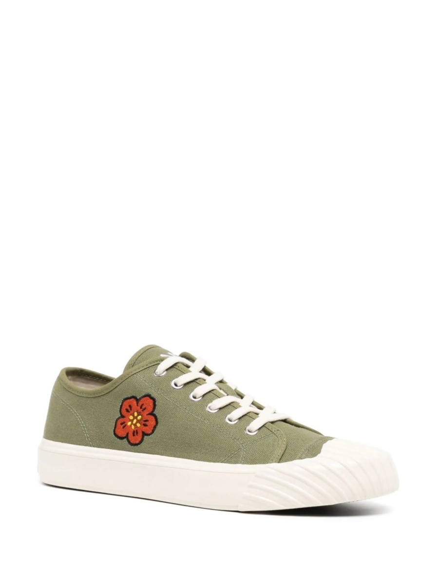 Sneakers Kenzo verzi din material textil - Img 2